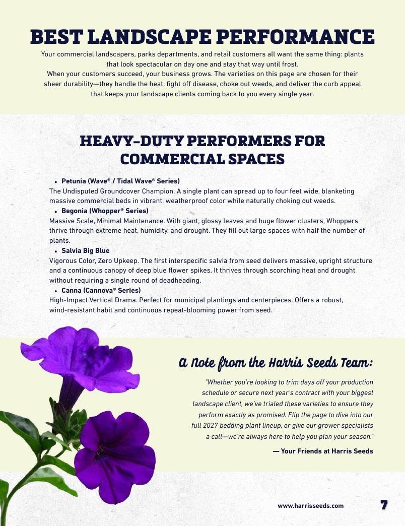 Harris Seeds Bedding Plant Grower's Catalog Weekly Ad January 1 - December 31, 2027