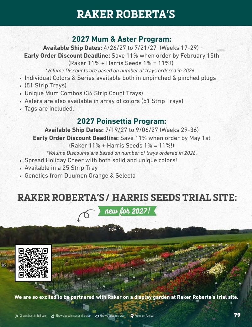 Harris Seeds Bedding Plant Grower's Catalog Weekly Ad January 1 - December 31, 2027