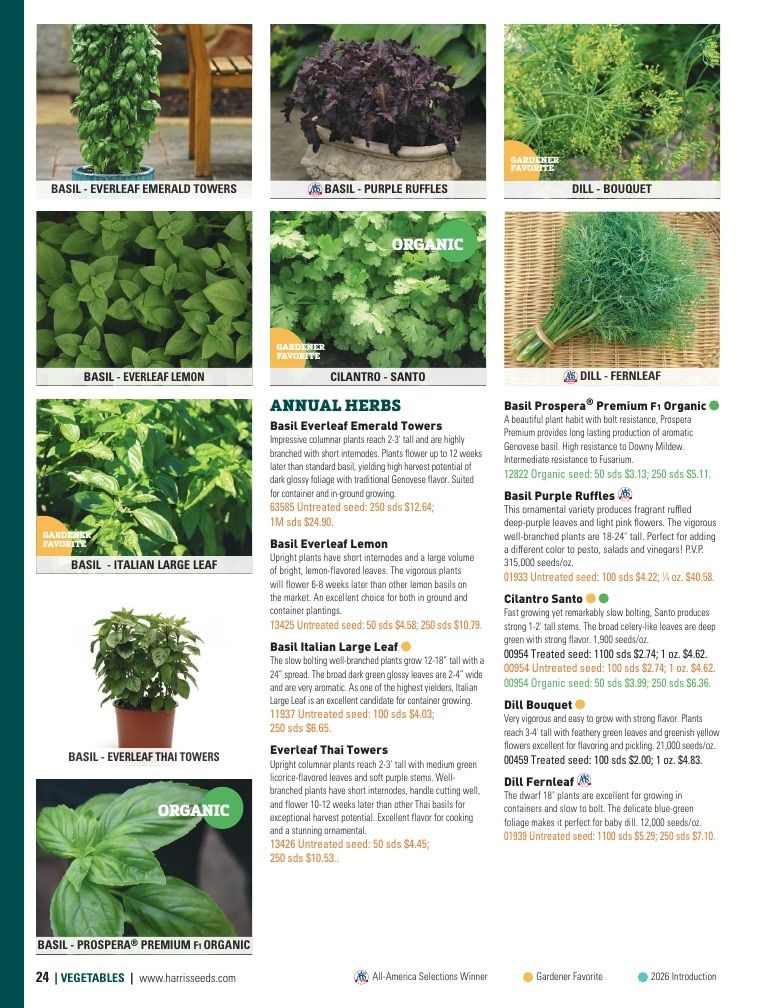 Harris Seeds Home Garden Catalog Weekly Ad January 1 - December 31, 2026