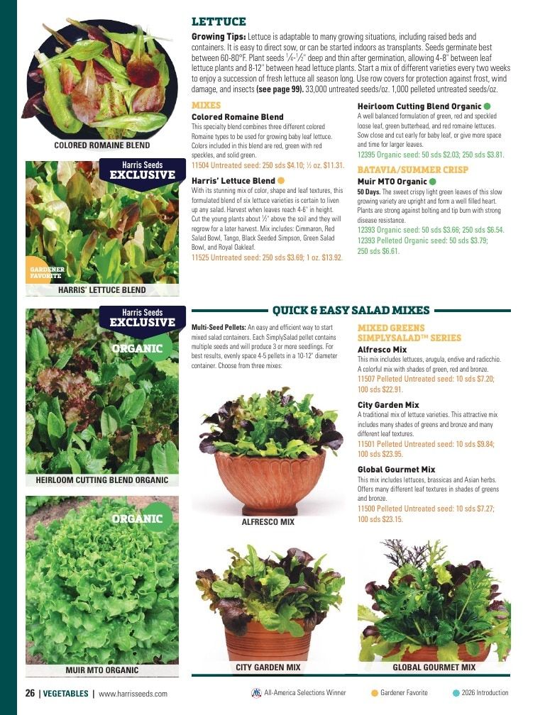 Harris Seeds Home Garden Catalog Weekly Ad January 1 - December 31, 2026