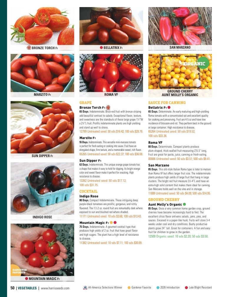 Harris Seeds Home Garden Catalog Weekly Ad January 1 - December 31, 2026