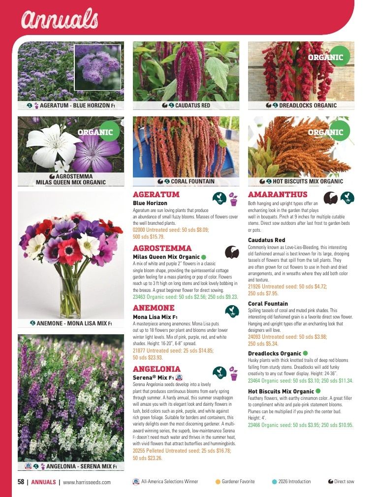 Harris Seeds Home Garden Catalog Weekly Ad January 1 - December 31, 2026