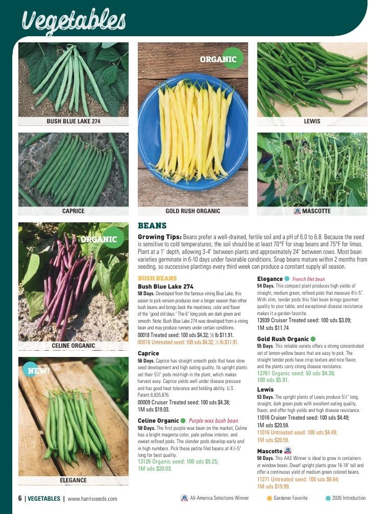 Harris Seeds Home Garden Catalog Weekly Ad January 1 - December 31, 2026