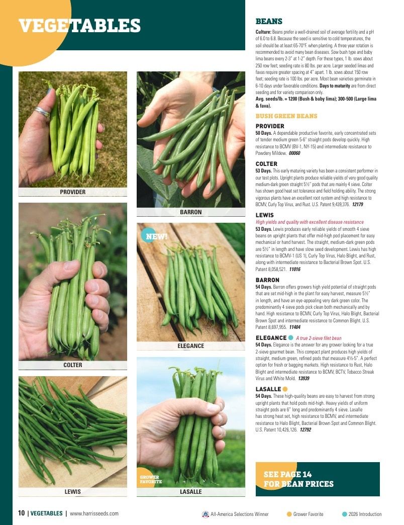 Harris Seeds Vegetable and Cut Flower Catalog Weekly Ad January 1 - December 31, 2026