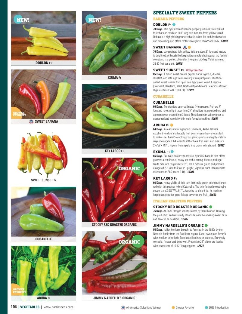 Harris Seeds Vegetable and Cut Flower Catalog Weekly Ad January 1 - December 31, 2026