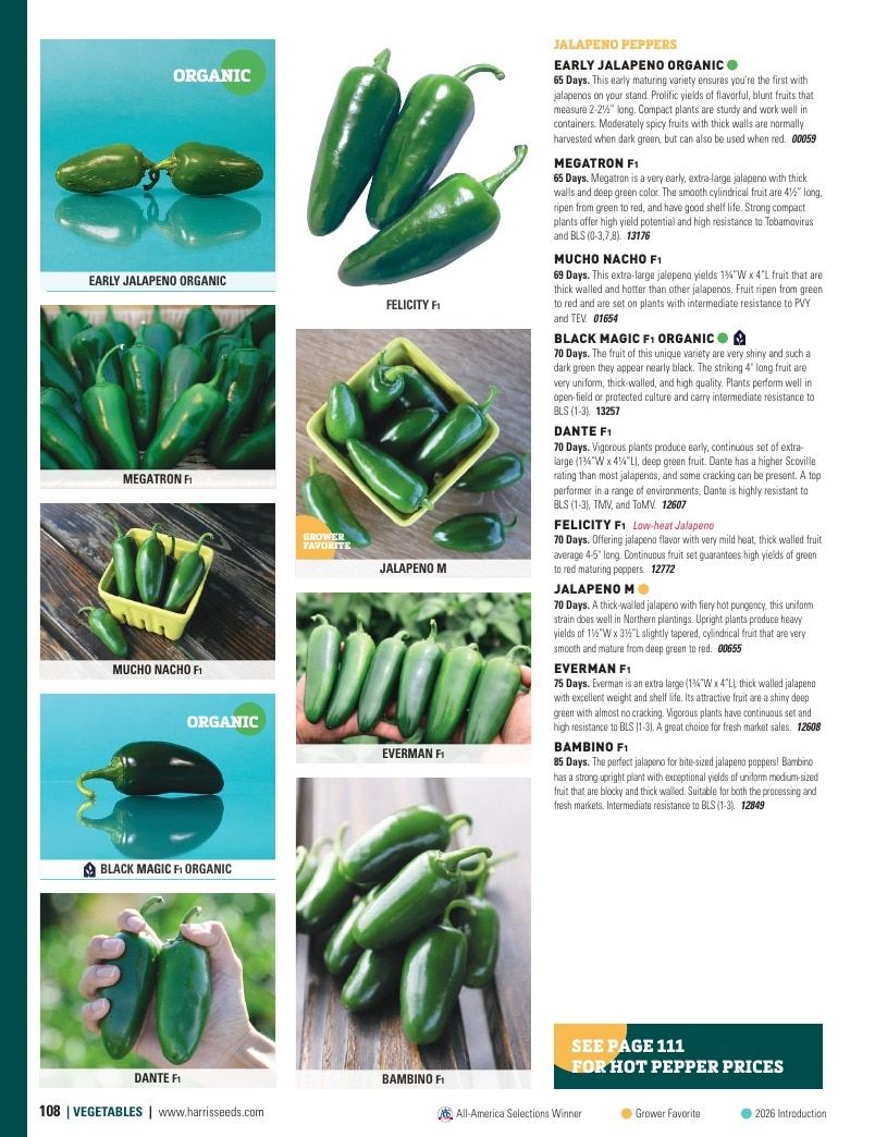 Harris Seeds Vegetable and Cut Flower Catalog Weekly Ad January 1 - December 31, 2026