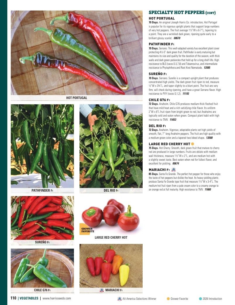Harris Seeds Vegetable and Cut Flower Catalog Weekly Ad January 1 - December 31, 2026