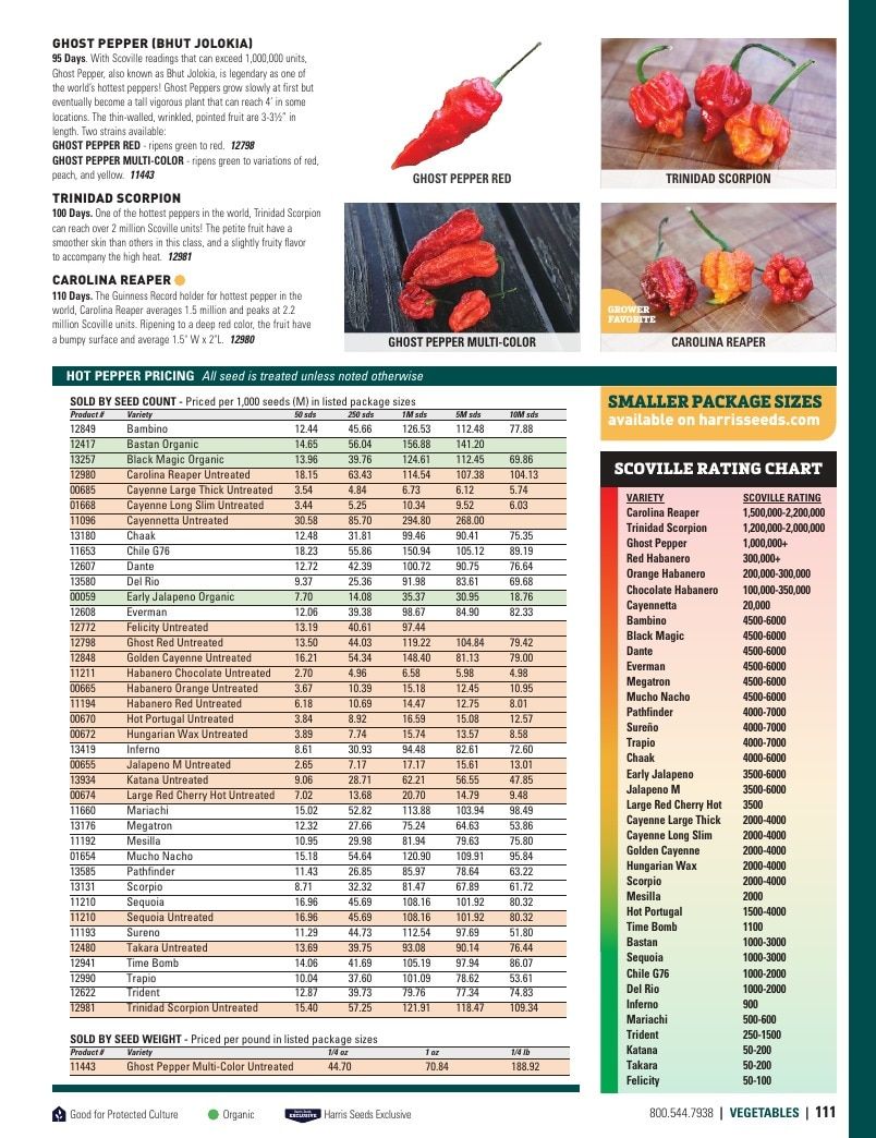 Harris Seeds Vegetable and Cut Flower Catalog Weekly Ad January 1 - December 31, 2026