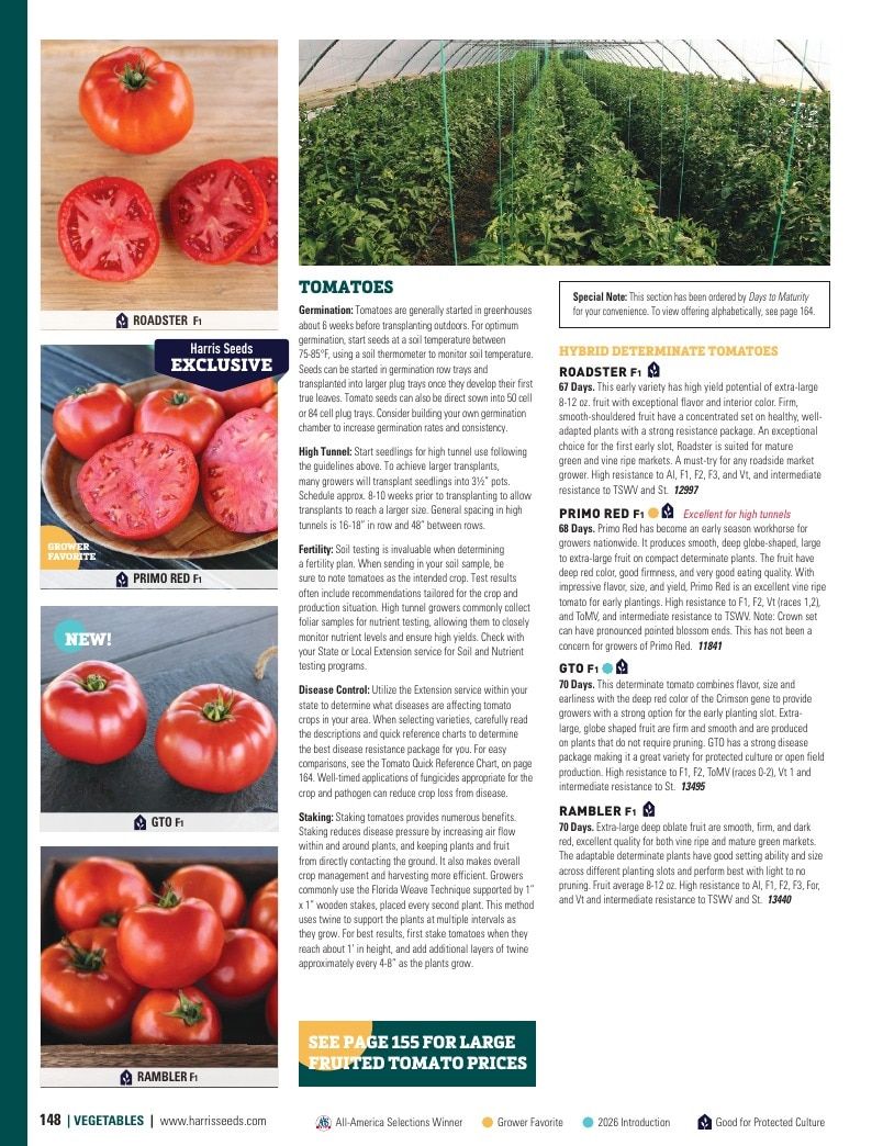 Harris Seeds Vegetable and Cut Flower Catalog Weekly Ad January 1 - December 31, 2026