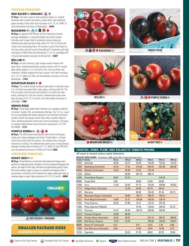 Harris Seeds Vegetable and Cut Flower Catalog Weekly Ad January 1 - December 31, 2026