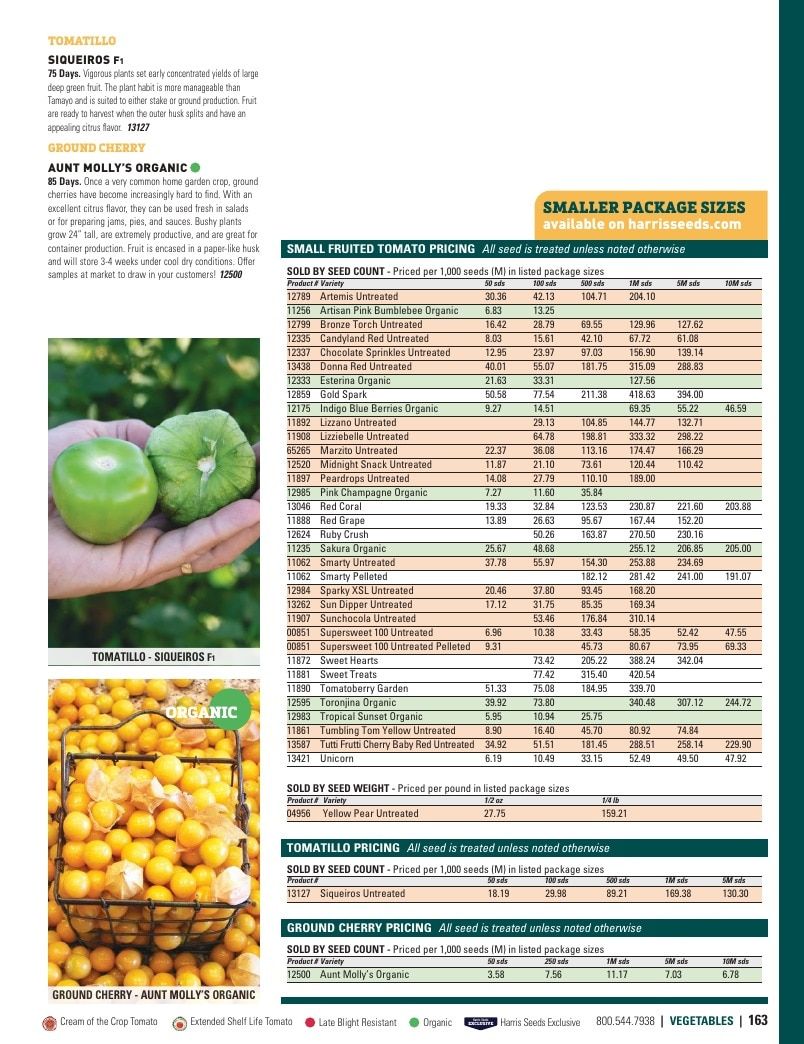 Harris Seeds Vegetable and Cut Flower Catalog Weekly Ad January 1 - December 31, 2026
