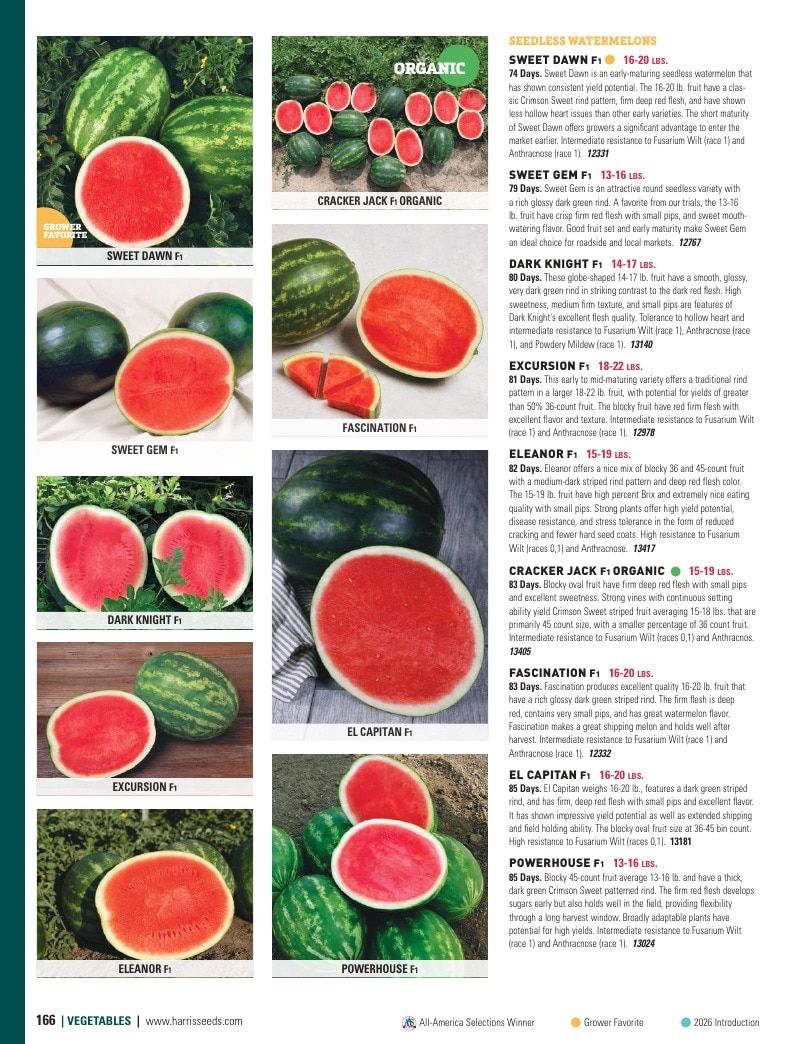 Harris Seeds Vegetable and Cut Flower Catalog Weekly Ad January 1 - December 31, 2026