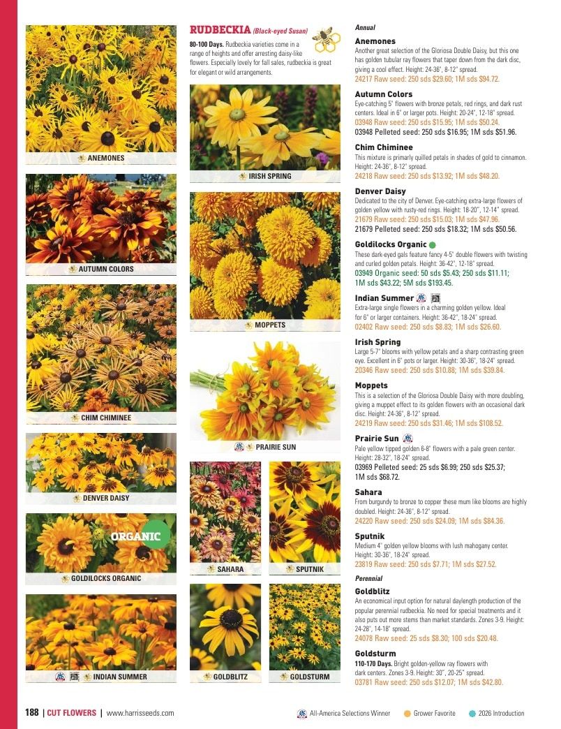 Harris Seeds Vegetable and Cut Flower Catalog Weekly Ad January 1 - December 31, 2026