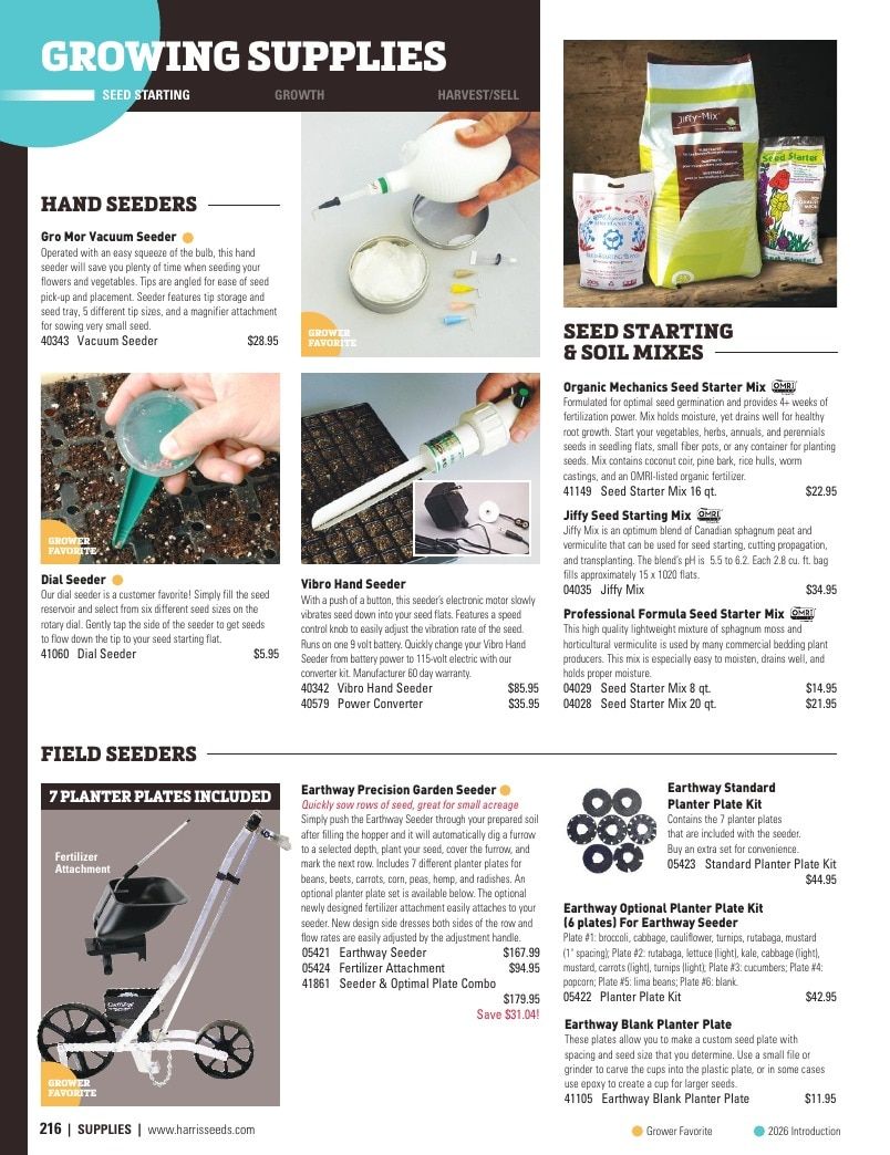 Harris Seeds Vegetable and Cut Flower Catalog Weekly Ad January 1 - December 31, 2026