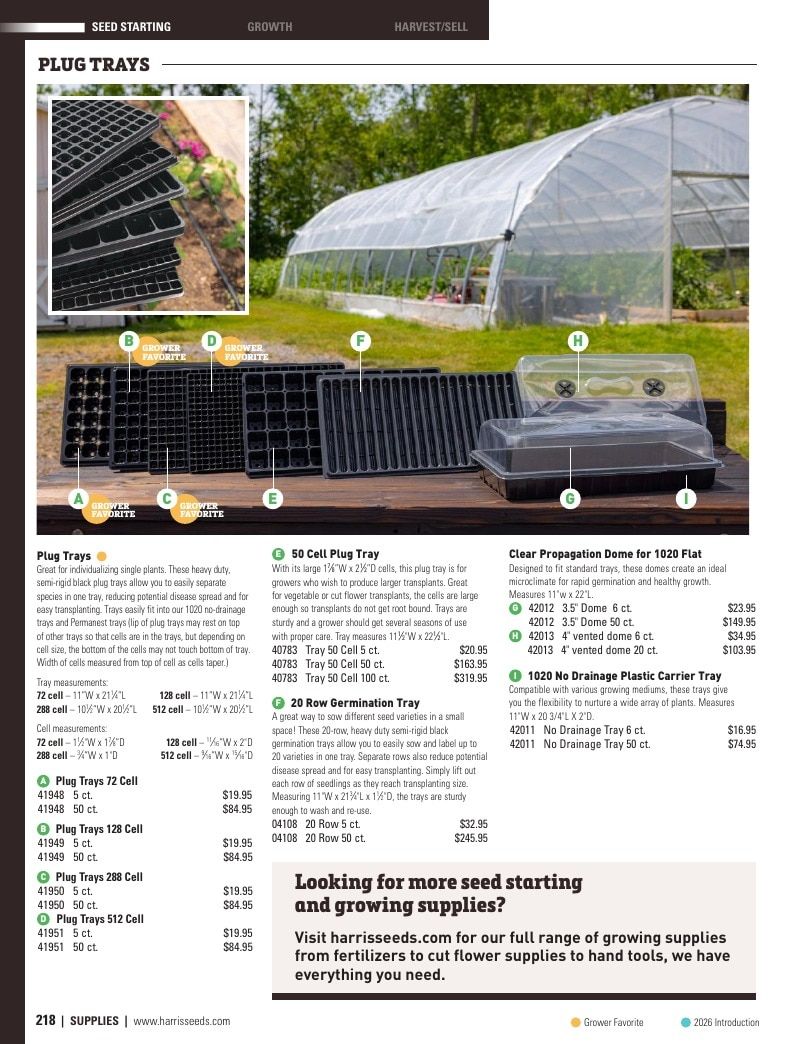 Harris Seeds Vegetable and Cut Flower Catalog Weekly Ad January 1 - December 31, 2026