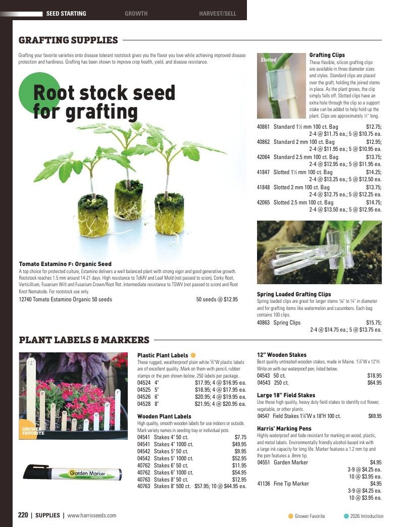 Harris Seeds Vegetable and Cut Flower Catalog Weekly Ad January 1 - December 31, 2026