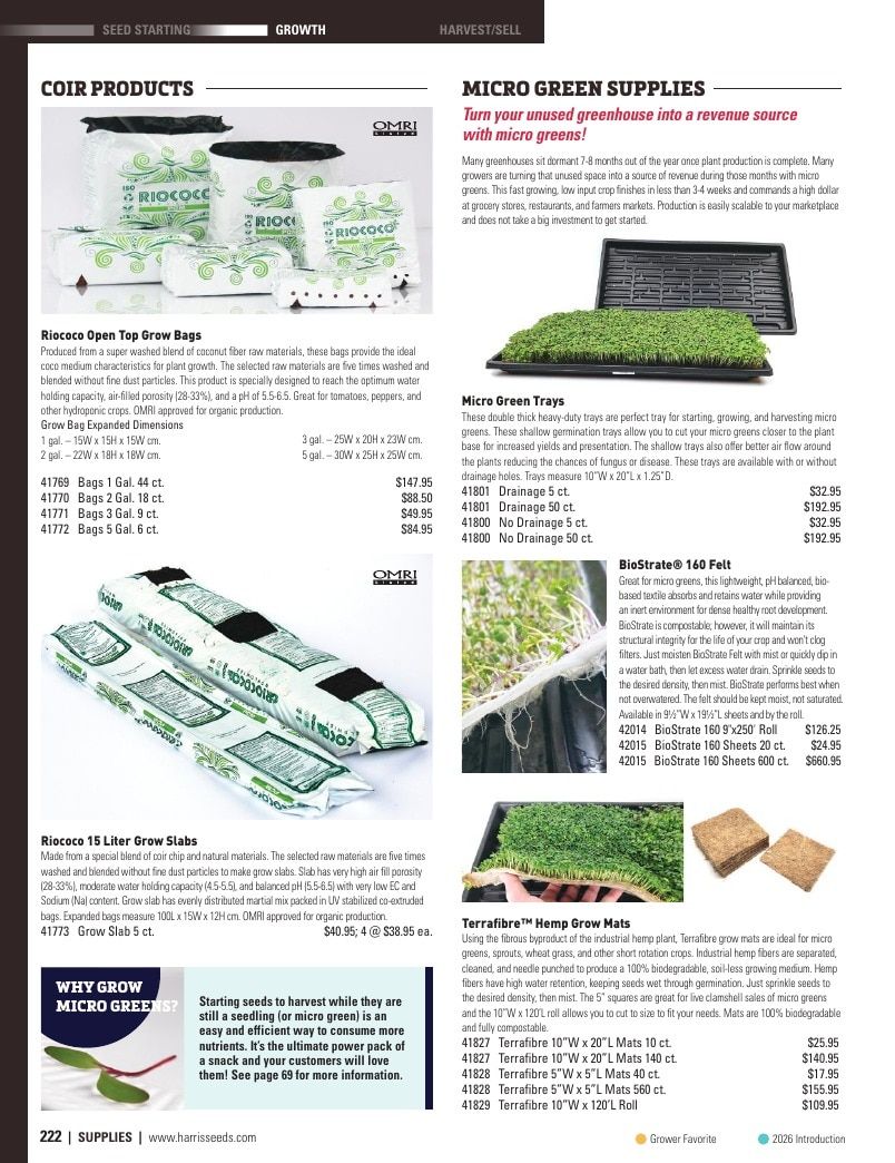 Harris Seeds Vegetable and Cut Flower Catalog Weekly Ad January 1 - December 31, 2026