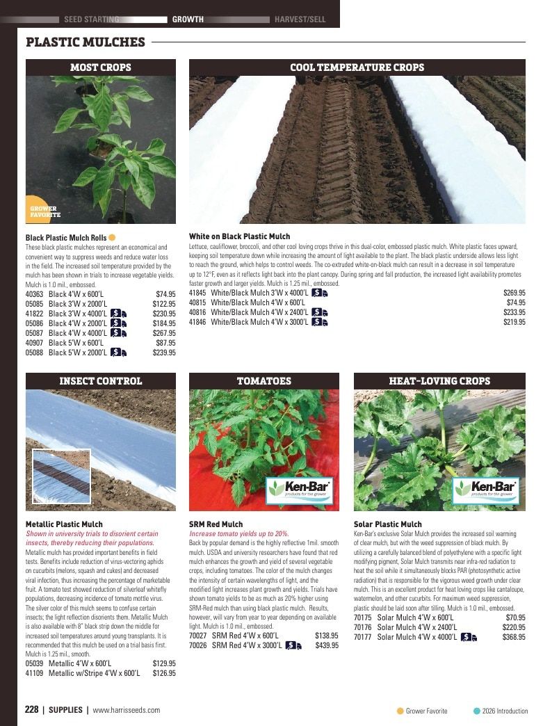 Harris Seeds Vegetable and Cut Flower Catalog Weekly Ad January 1 - December 31, 2026