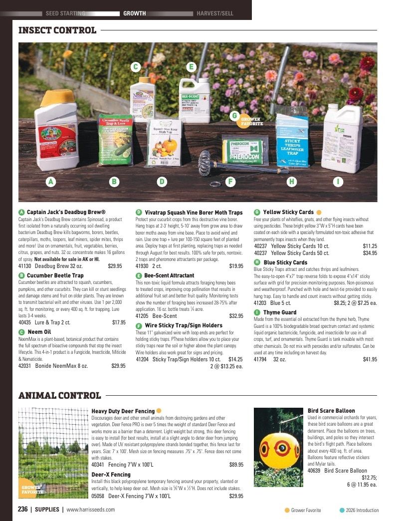 Harris Seeds Vegetable and Cut Flower Catalog Weekly Ad January 1 - December 31, 2026