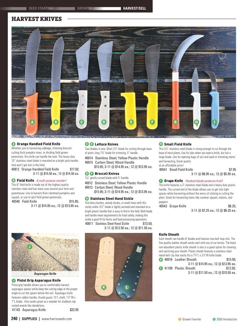Harris Seeds Vegetable and Cut Flower Catalog Weekly Ad January 1 - December 31, 2026