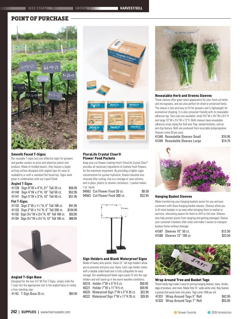 Harris Seeds Vegetable and Cut Flower Catalog Weekly Ad January 1 - December 31, 2026