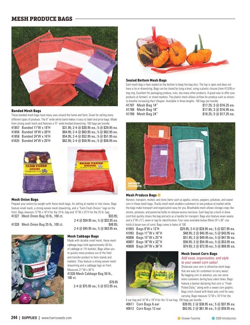Harris Seeds Vegetable and Cut Flower Catalog Weekly Ad January 1 - December 31, 2026