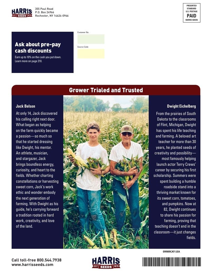 Harris Seeds Vegetable and Cut Flower Catalog Weekly Ad January 1 - December 31, 2026