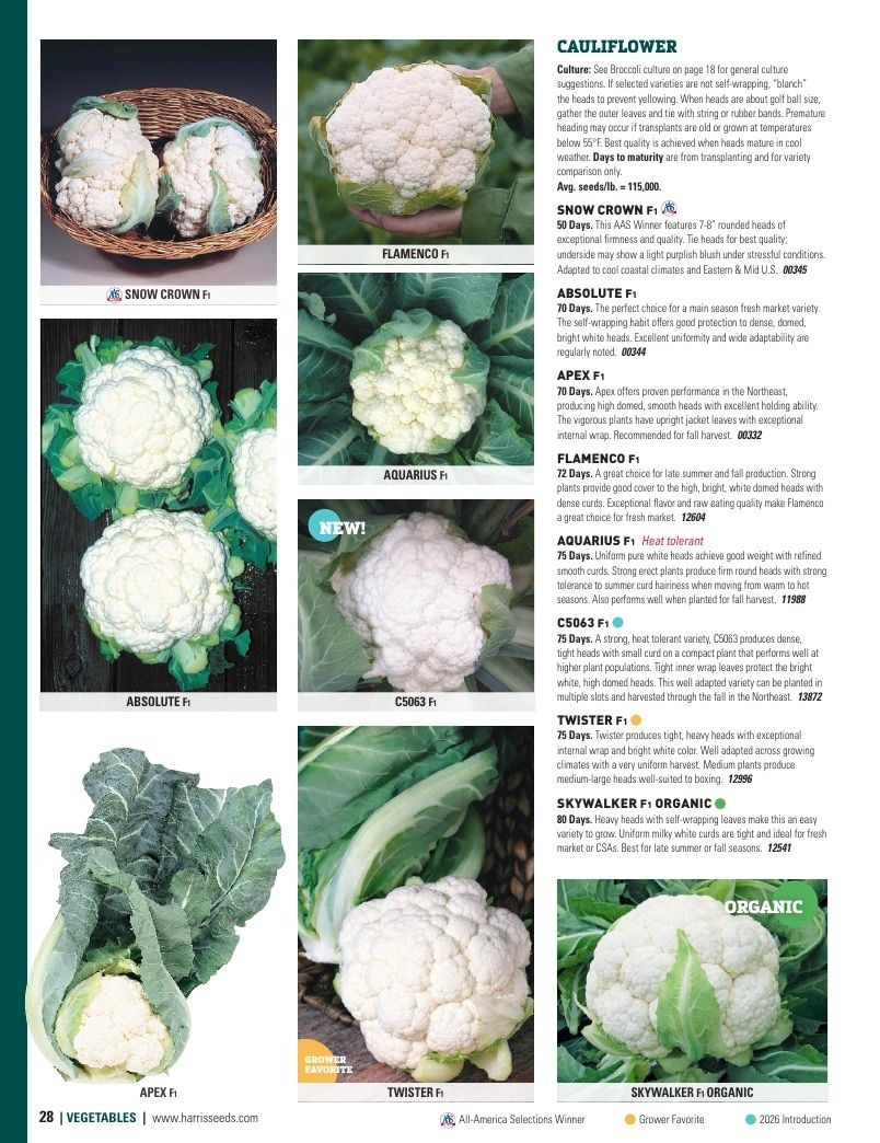 Harris Seeds Vegetable and Cut Flower Catalog Weekly Ad January 1 - December 31, 2026