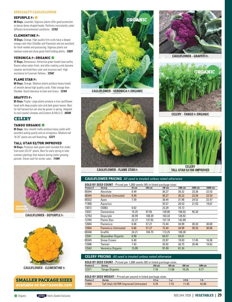 Harris Seeds Vegetable and Cut Flower Catalog Weekly Ad January 1 - December 31, 2026