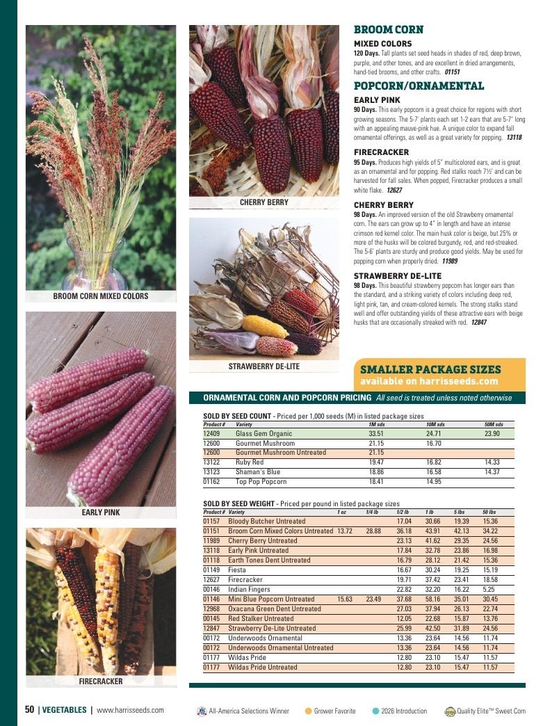 Harris Seeds Vegetable and Cut Flower Catalog Weekly Ad January 1 - December 31, 2026