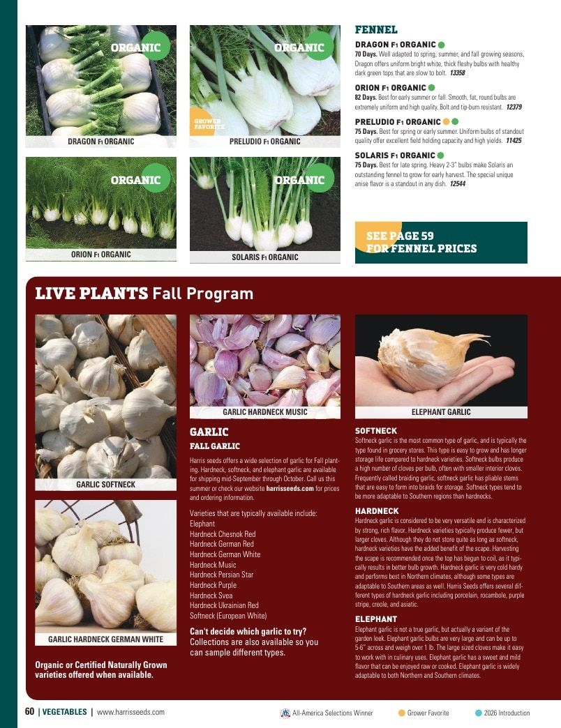 Harris Seeds Vegetable and Cut Flower Catalog Weekly Ad January 1 - December 31, 2026