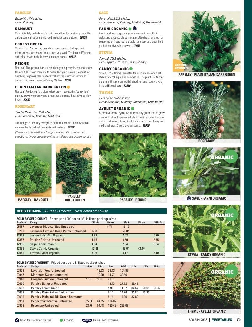Harris Seeds Vegetable and Cut Flower Catalog Weekly Ad January 1 - December 31, 2026