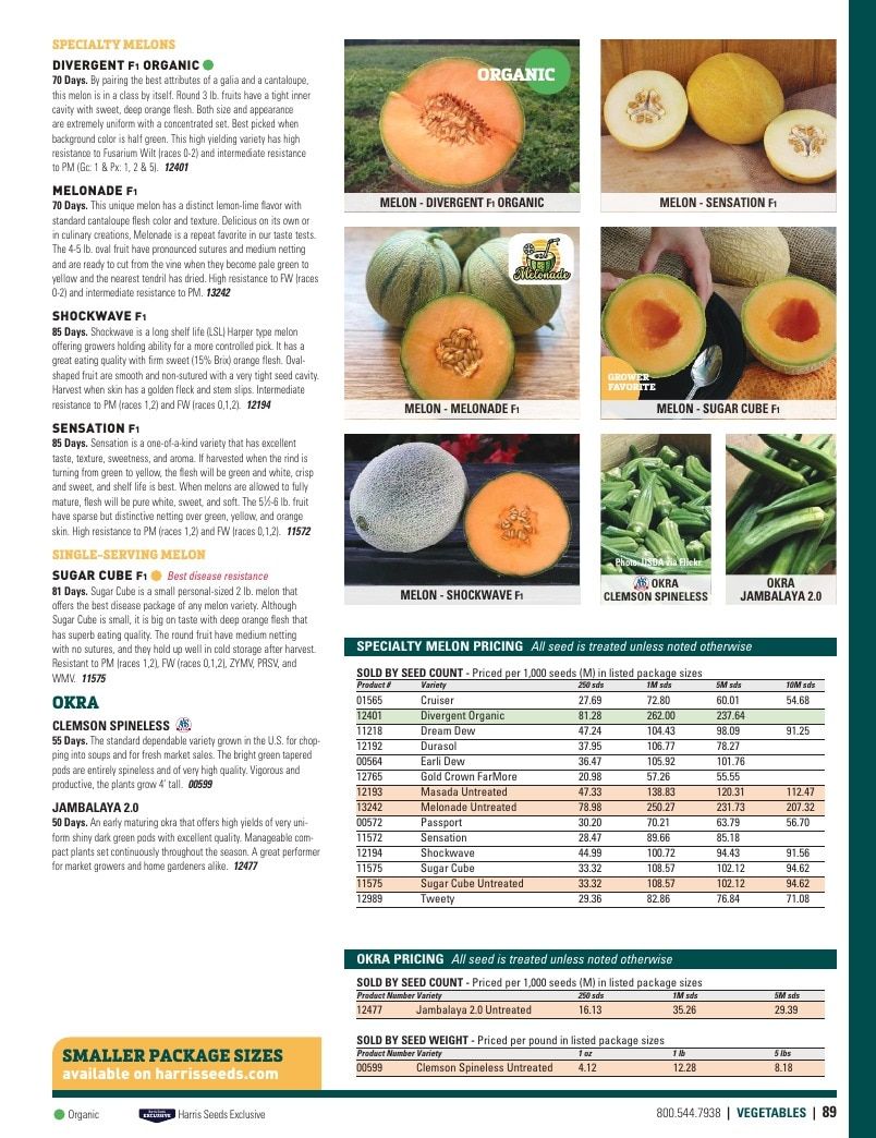 Harris Seeds Vegetable and Cut Flower Catalog Weekly Ad January 1 - December 31, 2026