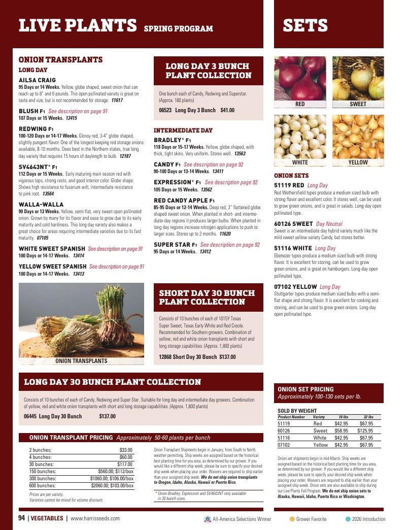 Harris Seeds Vegetable and Cut Flower Catalog Weekly Ad January 1 - December 31, 2026