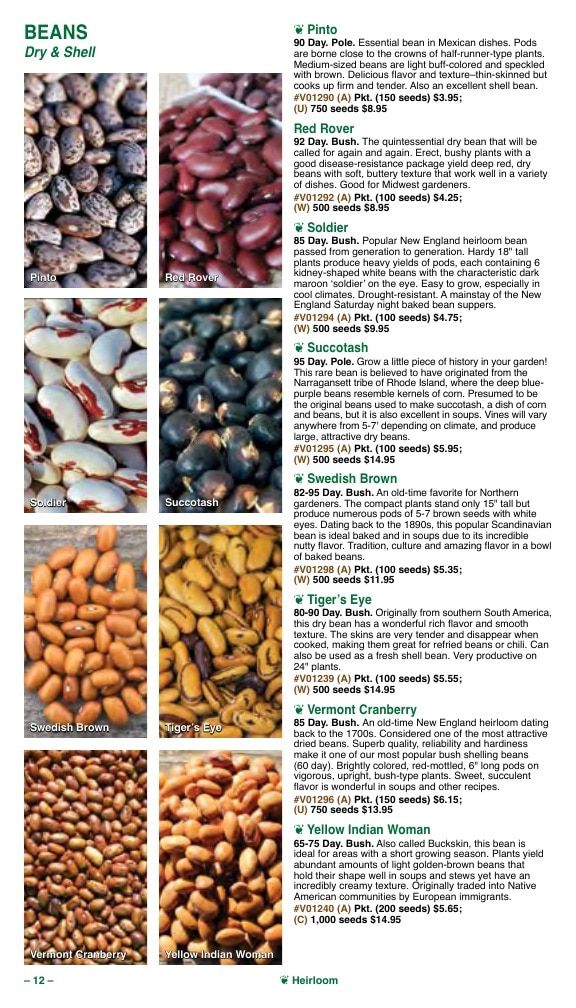 Vermont Bean Annual Catalog Weekly Ad January 1 - December 31, 2026