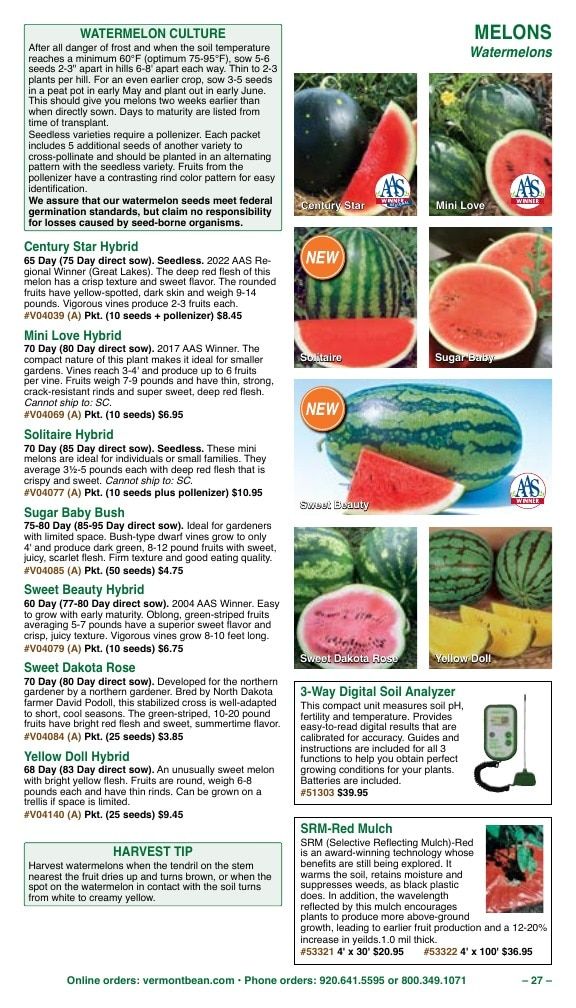 Vermont Bean Annual Catalog Weekly Ad January 1 - December 31, 2026