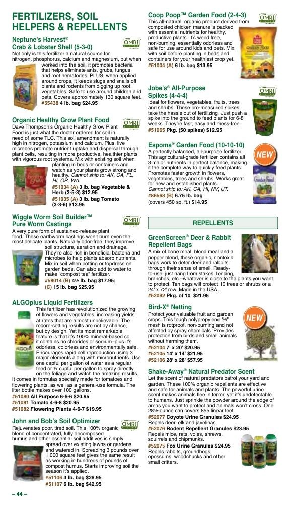 Vermont Bean Annual Catalog Weekly Ad January 1 - December 31, 2026