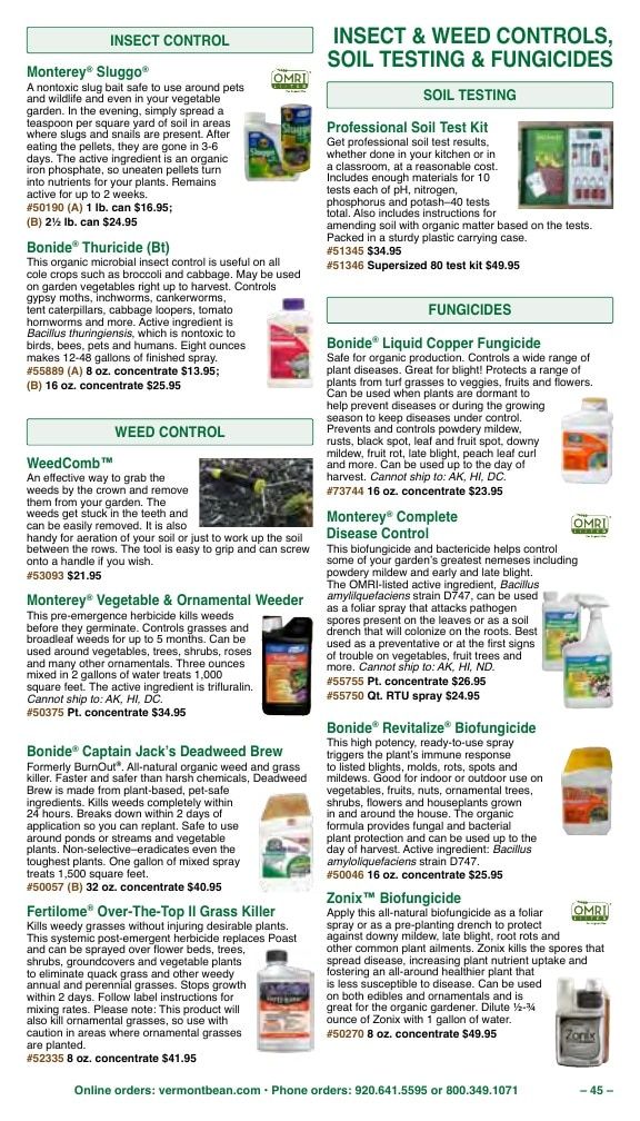 Vermont Bean Annual Catalog Weekly Ad January 1 - December 31, 2026