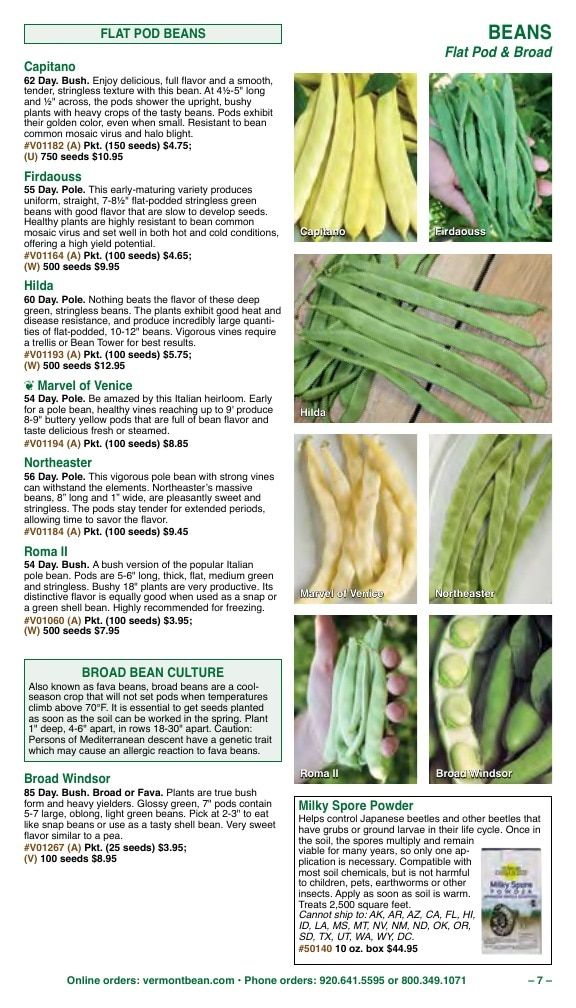 Vermont Bean Annual Catalog Weekly Ad January 1 - December 31, 2026