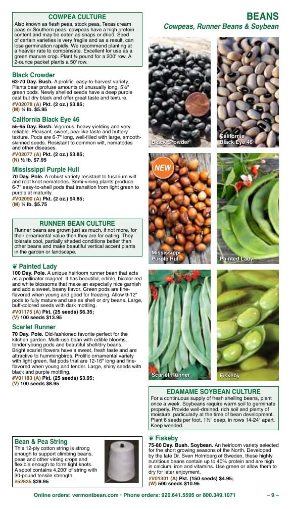Vermont Bean Annual Catalog Weekly Ad January 1 - December 31, 2026