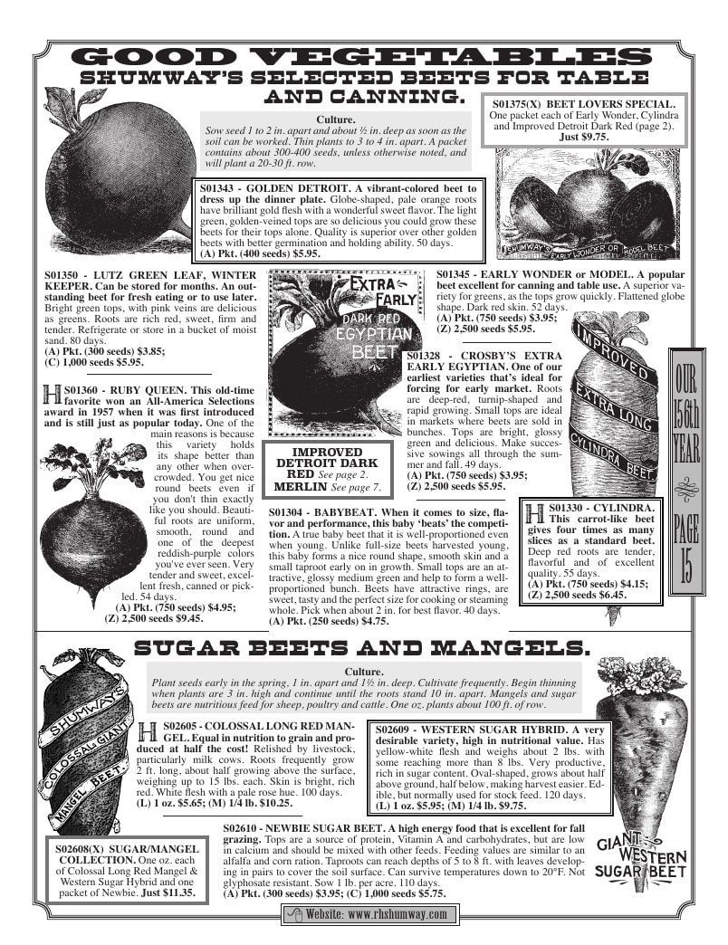 R.H. Shumway Annual Catalog Weekly Ad January 1 - December 31, 2026