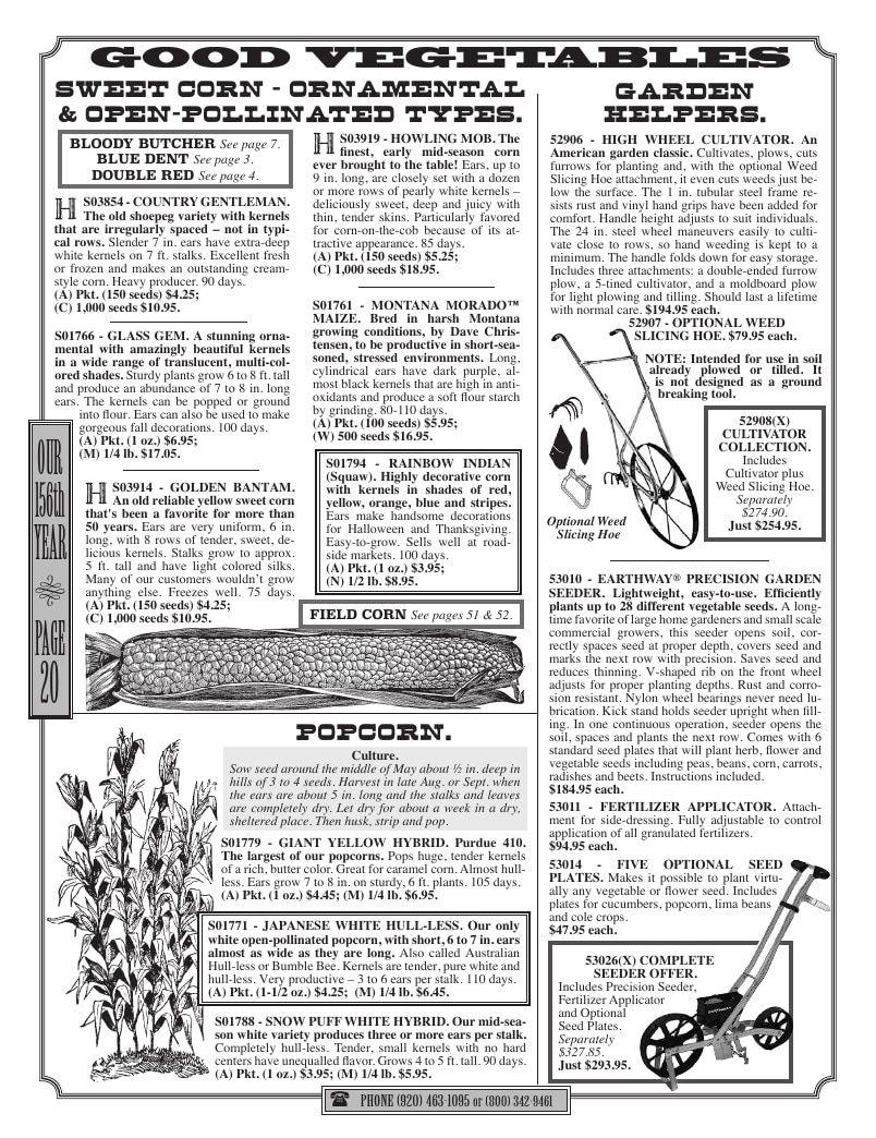 R.H. Shumway Annual Catalog Weekly Ad January 1 - December 31, 2026