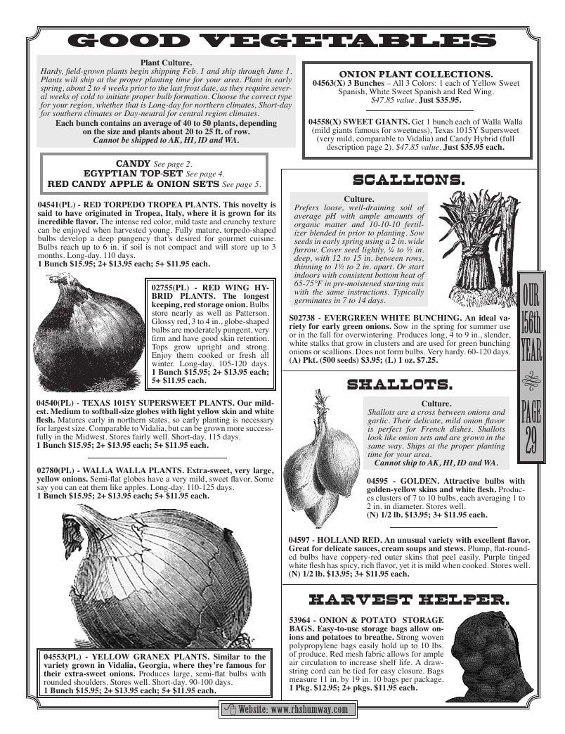 R.H. Shumway Annual Catalog Weekly Ad January 1 - December 31, 2026