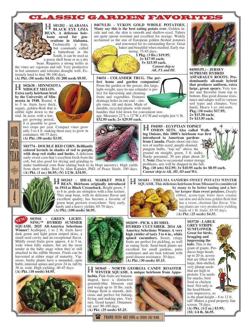 R.H. Shumway Annual Catalog Weekly Ad January 1 - December 31, 2026