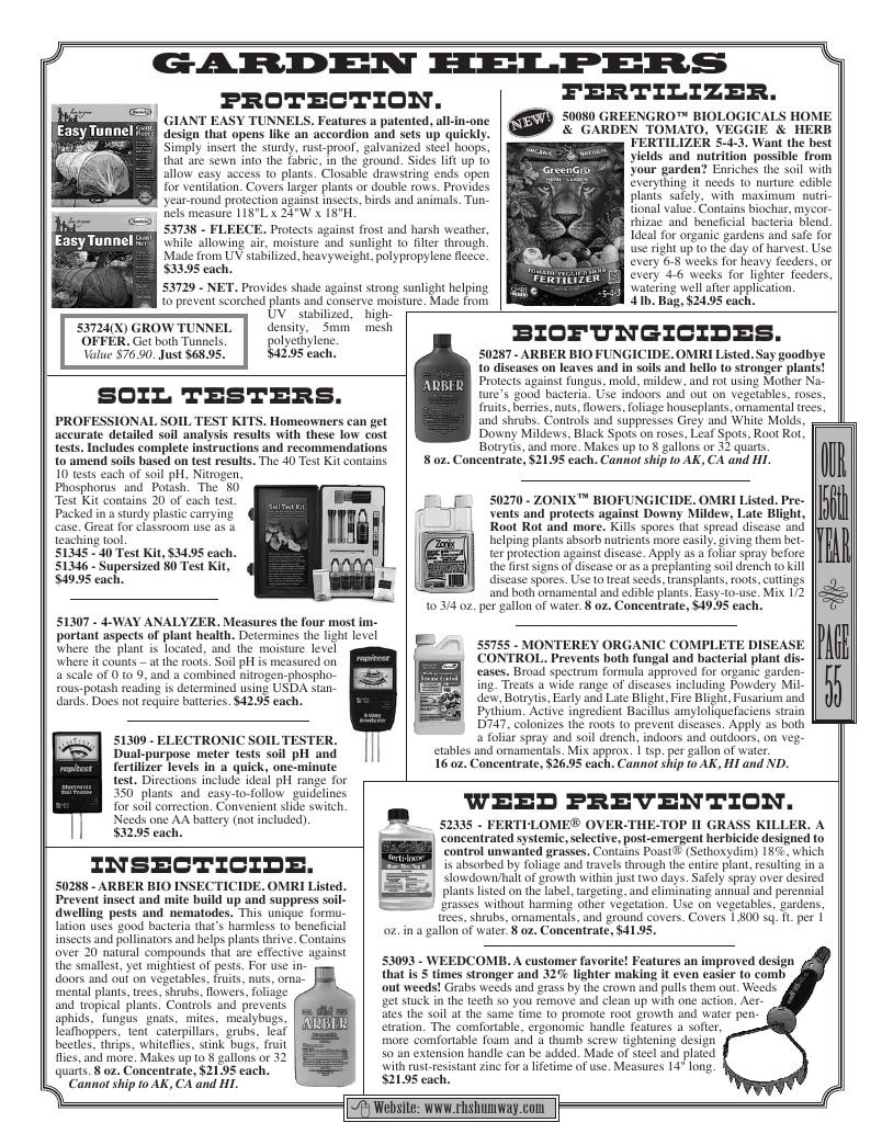 R.H. Shumway Annual Catalog Weekly Ad January 1 - December 31, 2026