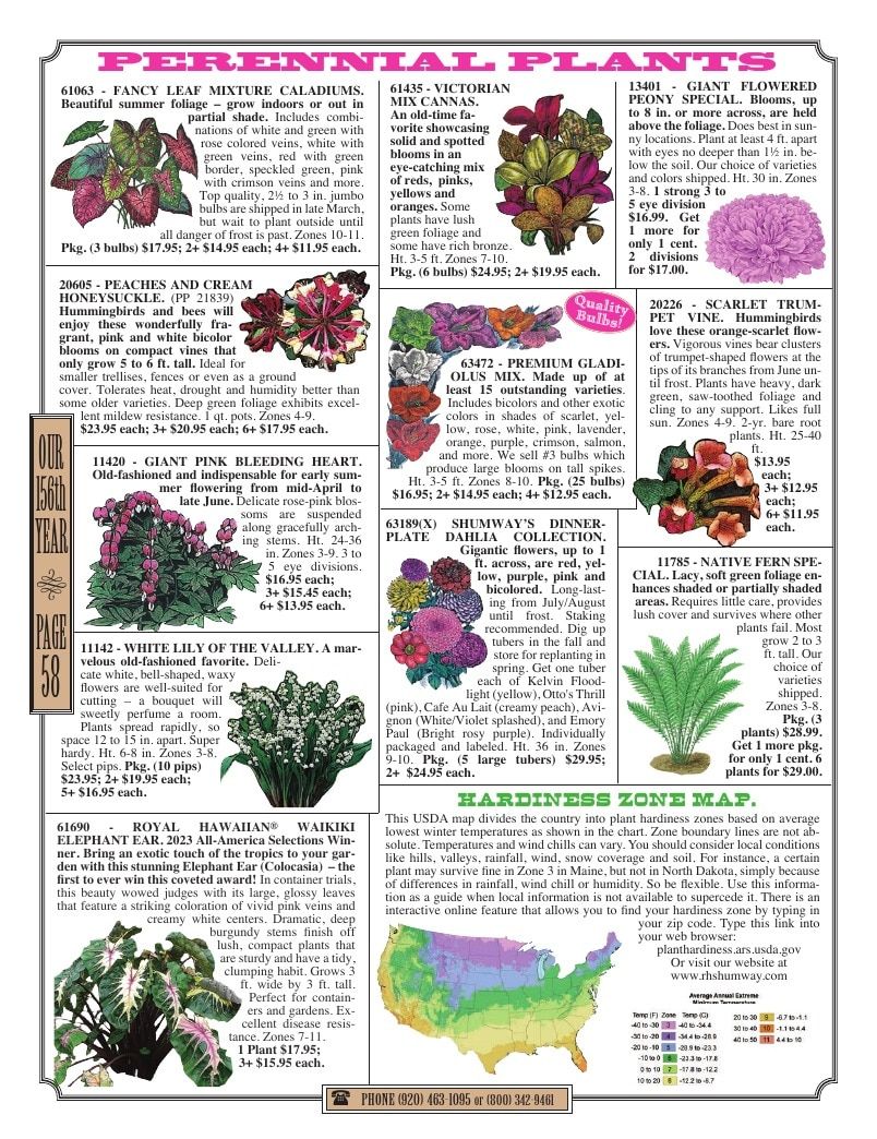 R.H. Shumway Annual Catalog Weekly Ad January 1 - December 31, 2026
