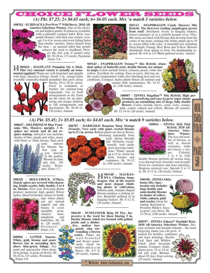 R.H. Shumway Annual Catalog Weekly Ad January 1 - December 31, 2026