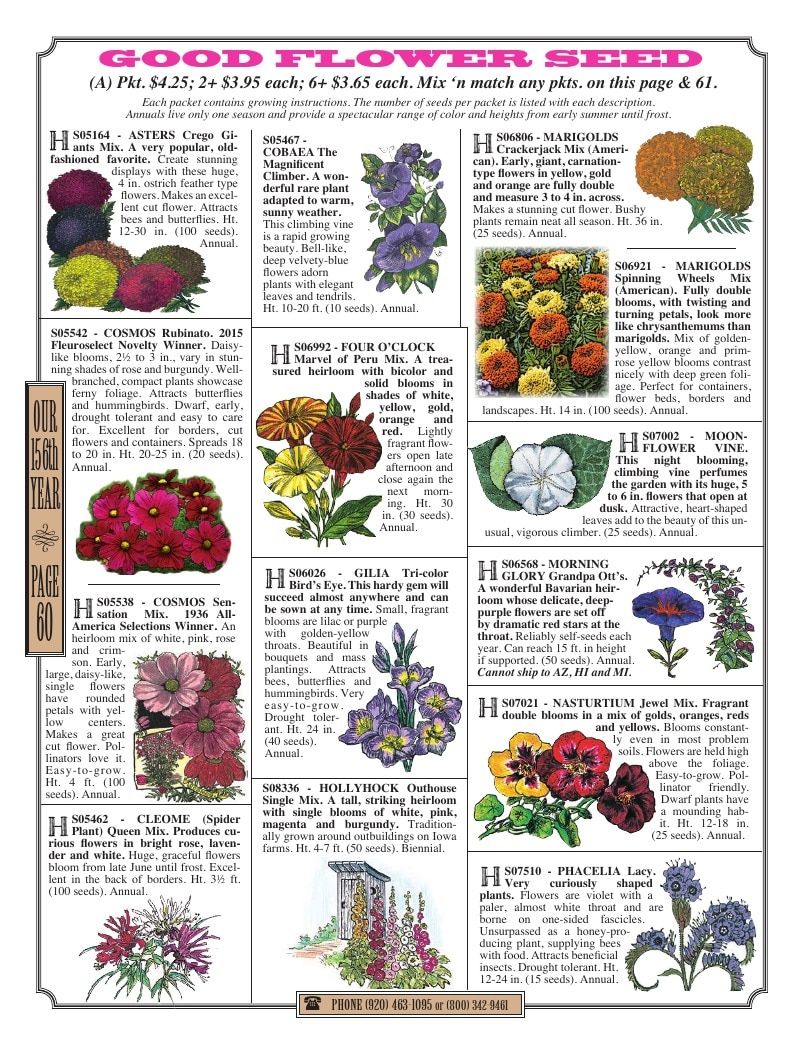 R.H. Shumway Annual Catalog Weekly Ad January 1 - December 31, 2026