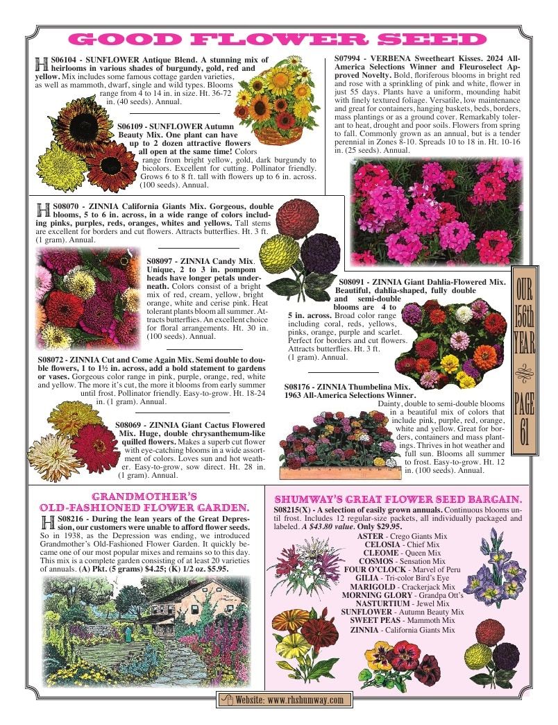 R.H. Shumway Annual Catalog Weekly Ad January 1 - December 31, 2026
