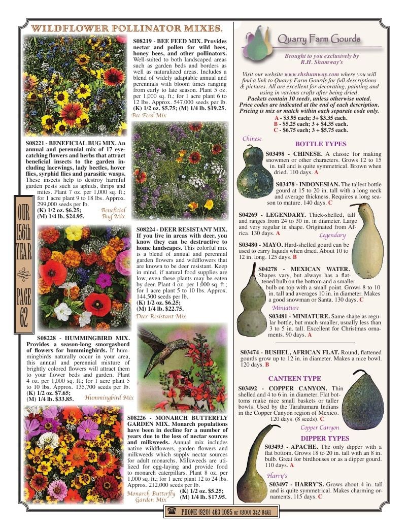 R.H. Shumway Annual Catalog Weekly Ad January 1 - December 31, 2026